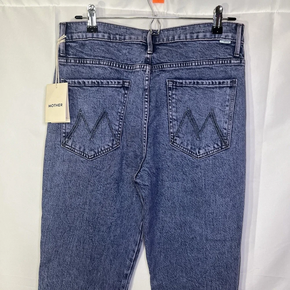 MOTHER The Desperado Heel Jeans In Paisley Purple Size 31 NWT - Picture 7 of 16